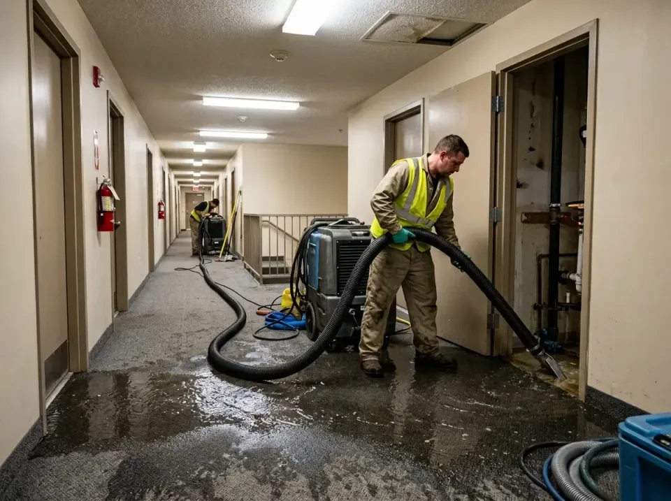 multi-unit-apartment-hallway-f-005 — frequently asked questions, Emergency Burst Pipe Water Extraction & Removal in Glenpool…